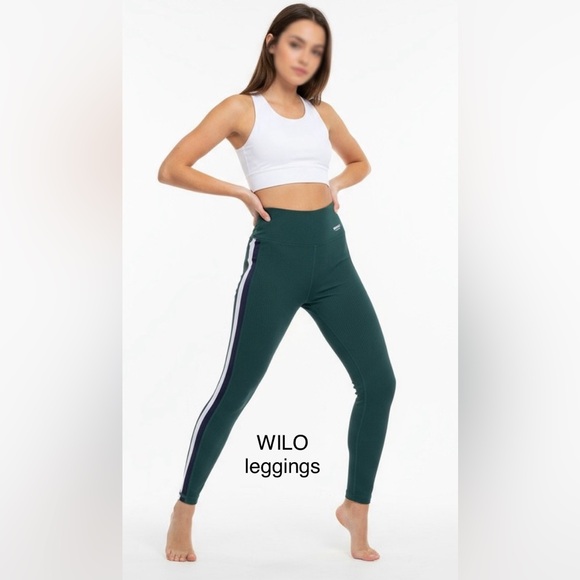 WILO THE LABEL  NWT Brand New Forest Green, Navy Nylon/spandex Ribbed Size S - Picture 1 of 13